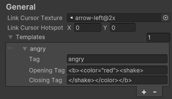 An example template tag